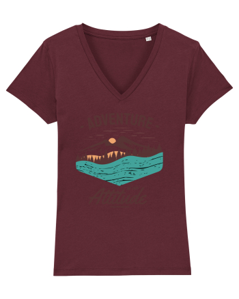 Adventure is an Attitude Burgundy