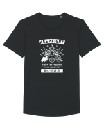 Fight for Freedom Skeleton White Tricou mânecă scurtă guler larg Bărbat Skater