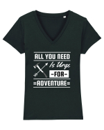 All You Need is an Urge for Adventure Tricou mânecă scurtă guler V Damă Evoker