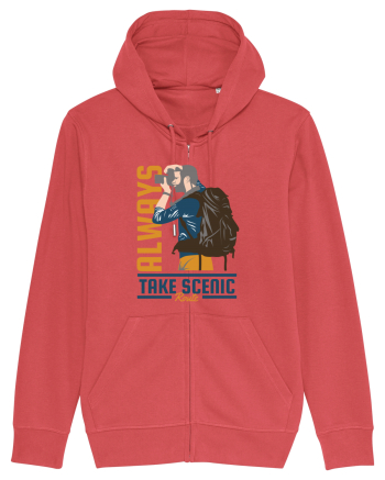 Always Take Scenic Route Carmine Red