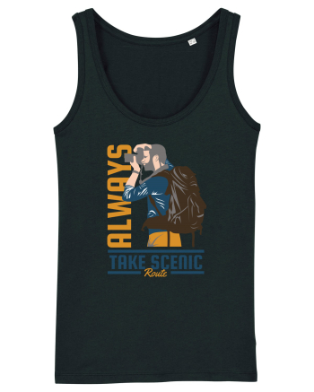 Always Take Scenic Route Black