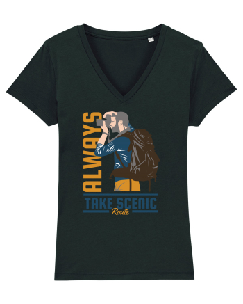Always Take Scenic Route Black