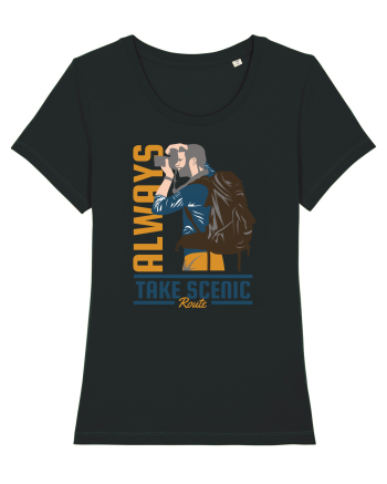 Always Take Scenic Route Black