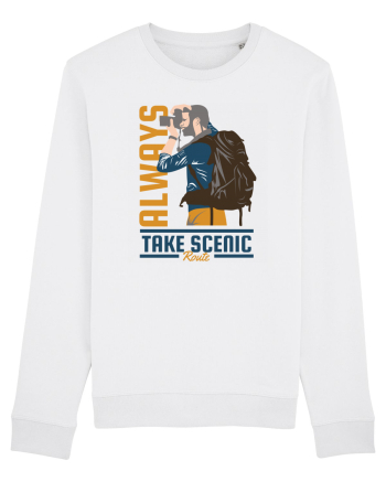Always Take Scenic Route White