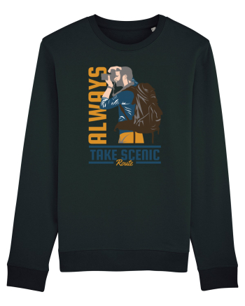 Always Take Scenic Route Black