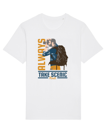 Always Take Scenic Route White