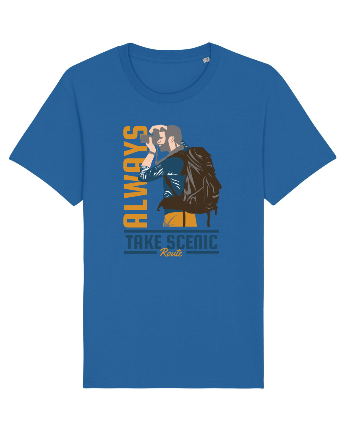 Tricou mânecă scurtă Unisex Rocker Royal Blue