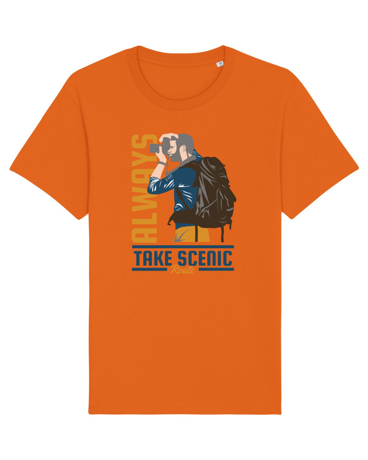 Tricou mânecă scurtă Unisex Rocker Bright Orange