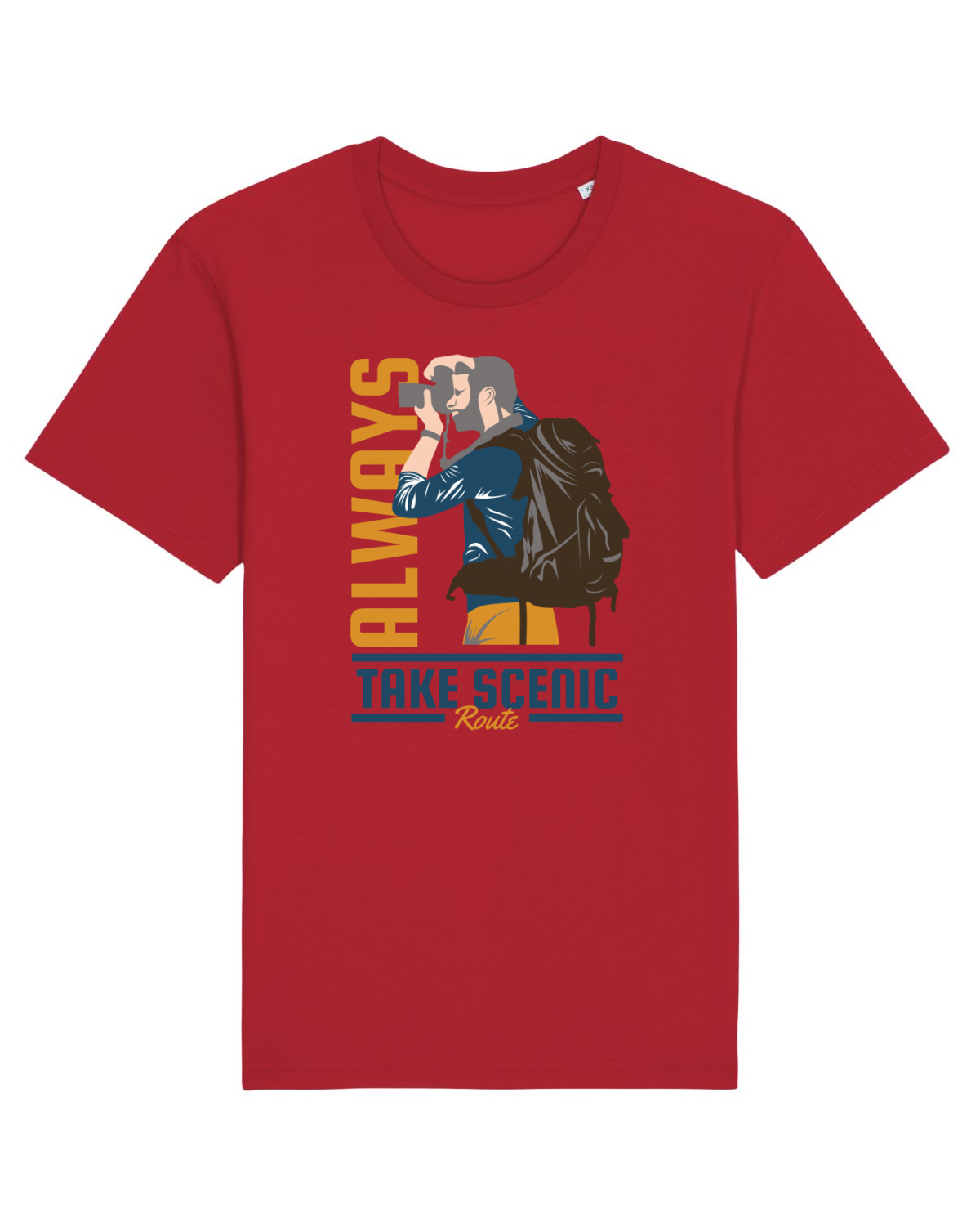 Tricou mânecă scurtă Unisex Rocker Red