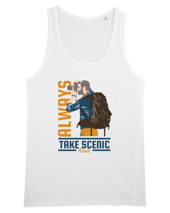 Always Take Scenic Route White