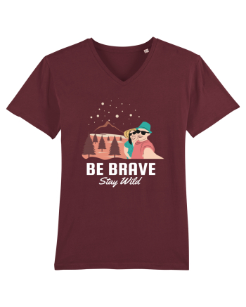 Be Brave Stay Wild Burgundy