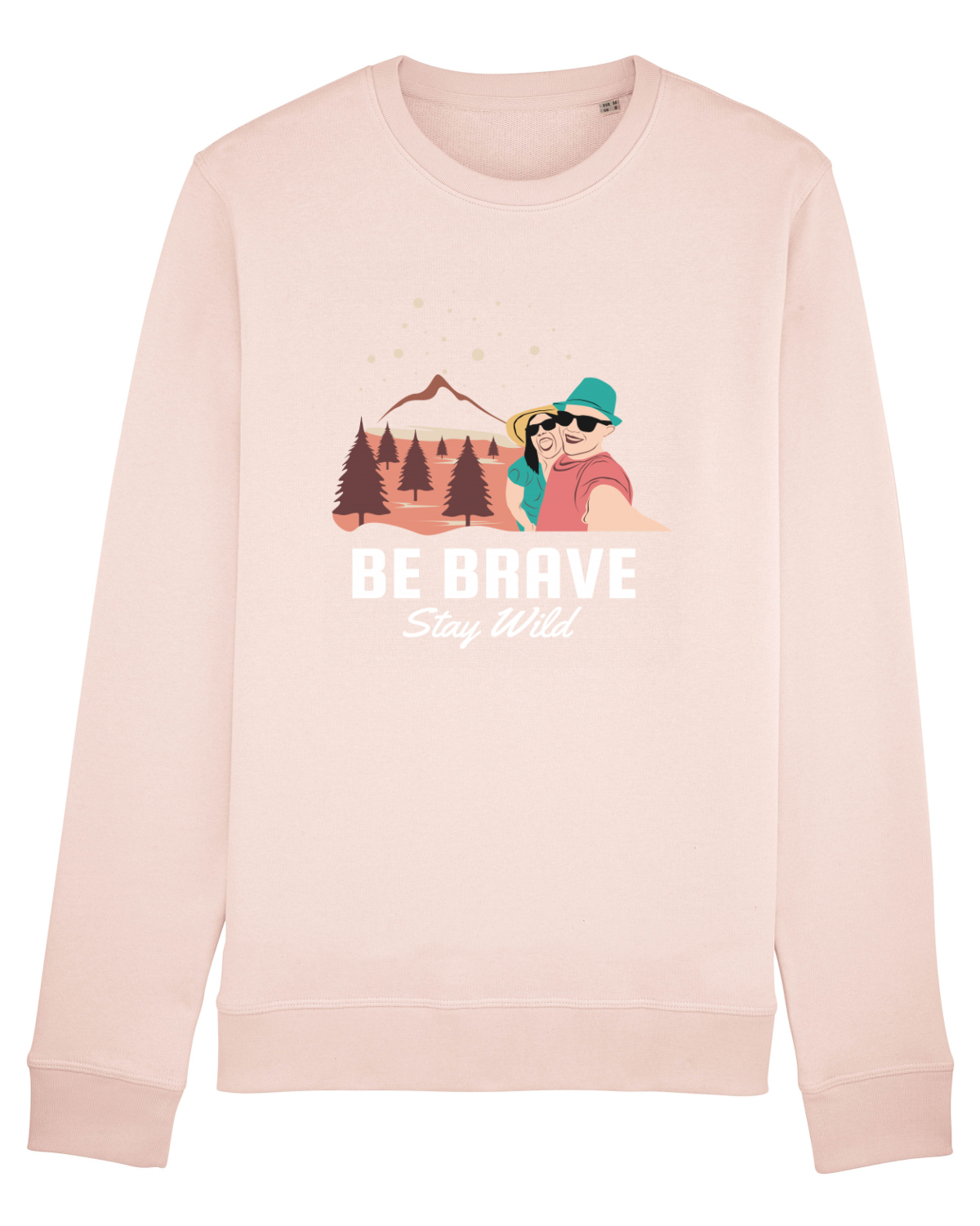 Bluză mânecă lungă Unisex Rise Candy Pink