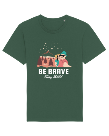 Be Brave Stay Wild Bottle Green