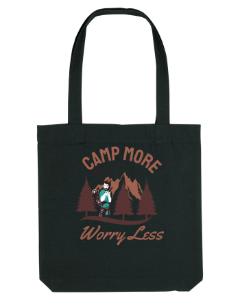 Camp More Worry Less Black