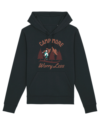 Camp More Worry Less Black