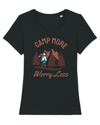 Camp More Worry Less Black
