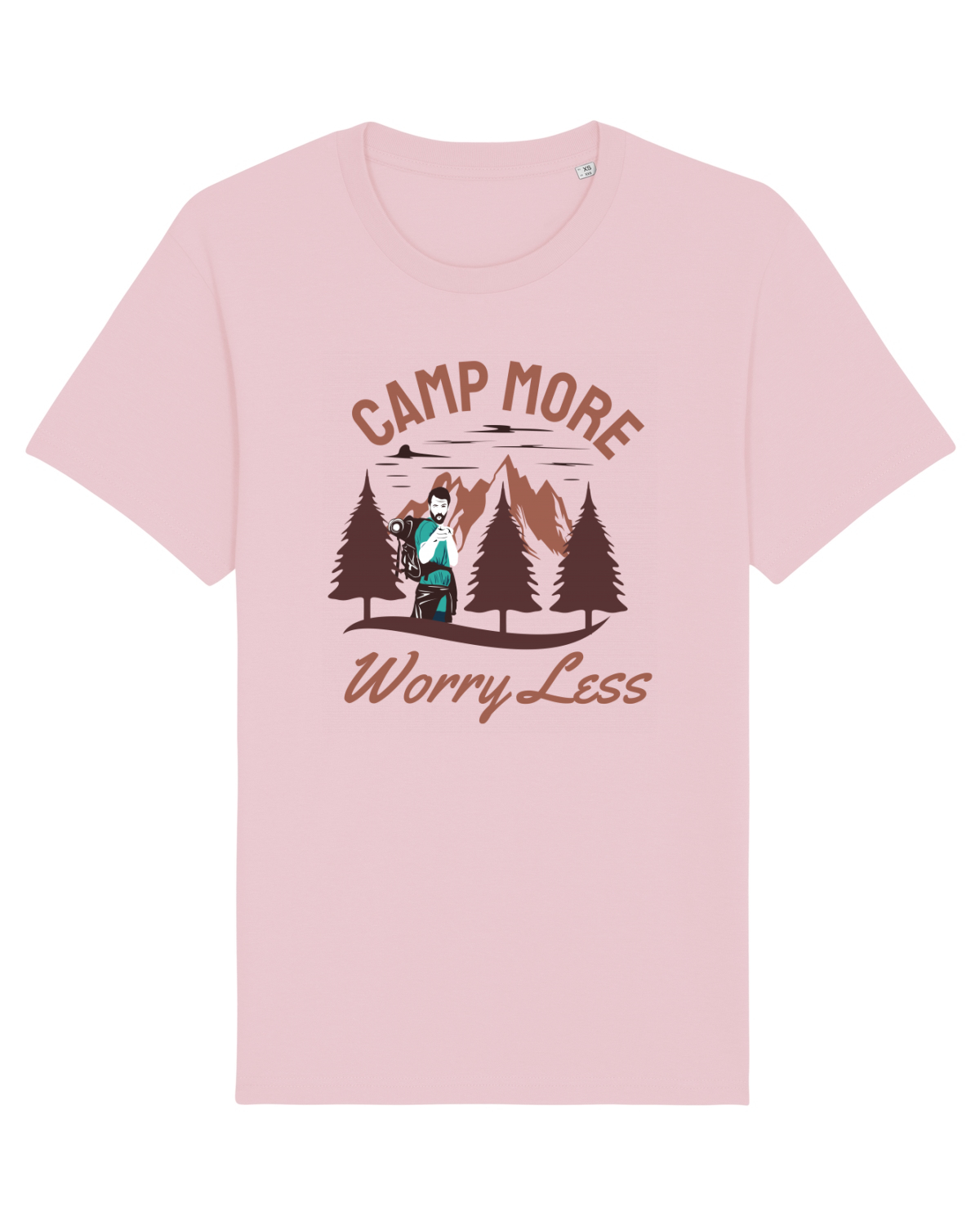 Tricou mânecă scurtă Unisex Rocker Cotton Pink