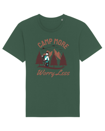 Camp More Worry Less Bottle Green