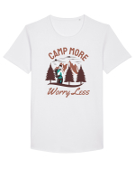 Camp More Worry Less Tricou mânecă scurtă guler larg Bărbat Skater