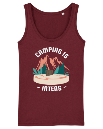 Camping is Intents Burgundy