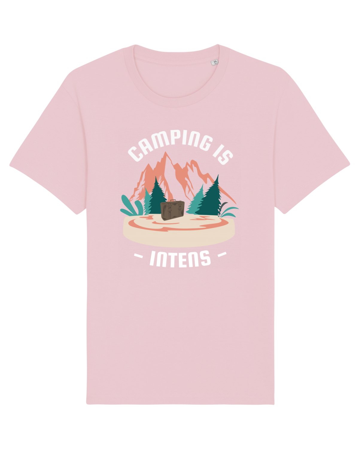 Tricou mânecă scurtă Unisex Rocker Cotton Pink