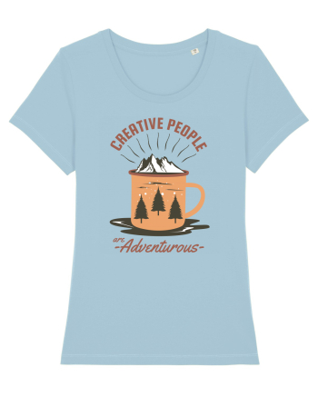 Creative People are Adventurous Sky Blue