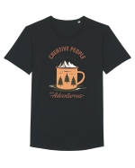 Creative People are Adventurous Tricou mânecă scurtă guler larg Bărbat Skater