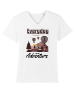 Every Day is an Adventure Tricou mânecă scurtă guler V Bărbat Presenter