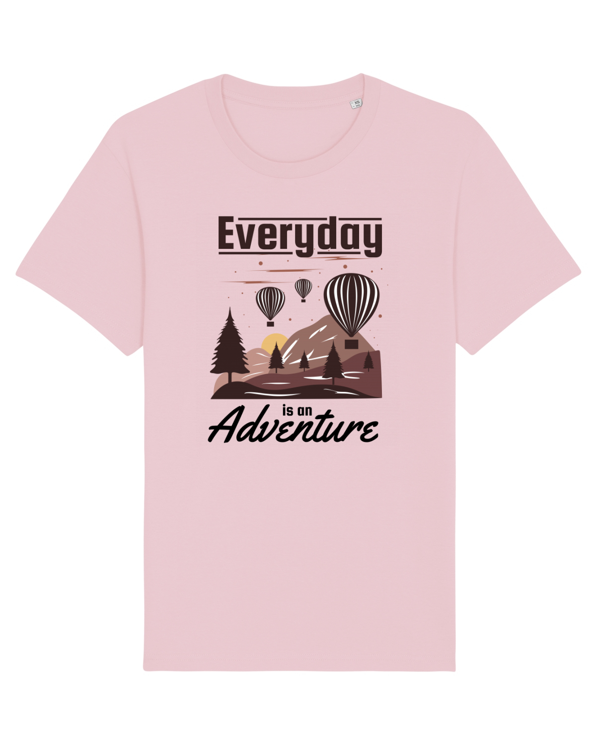 Tricou mânecă scurtă Unisex Rocker Cotton Pink
