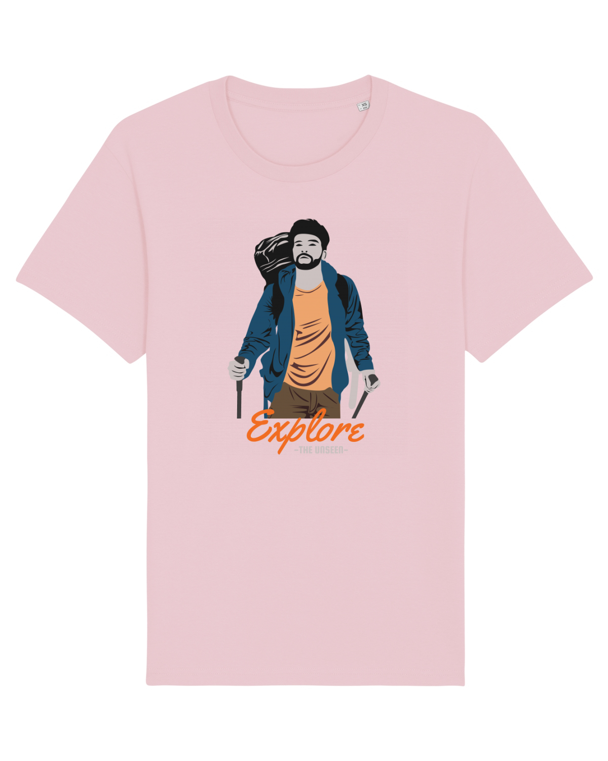 Tricou mânecă scurtă Unisex Rocker Cotton Pink