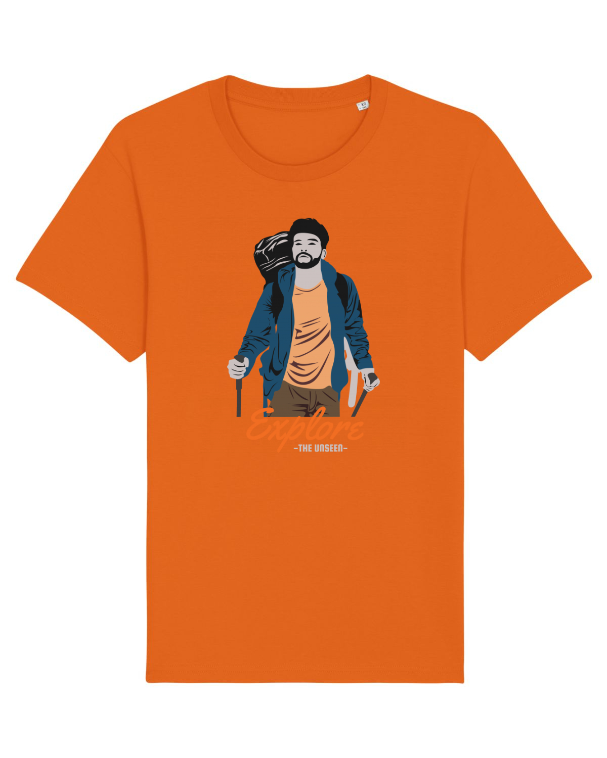 Tricou mânecă scurtă Unisex Rocker Bright Orange