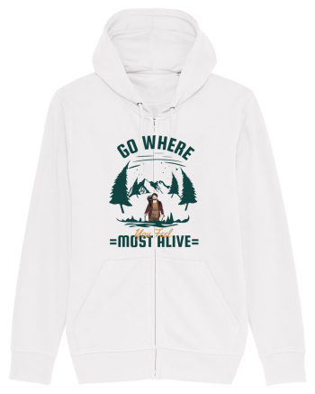 Go where You Feel Most Alive White