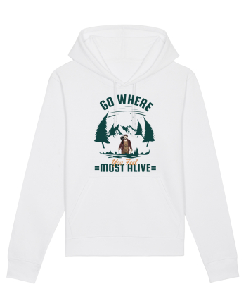 Go where You Feel Most Alive White