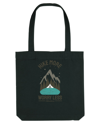 Hike More Worry Less Black