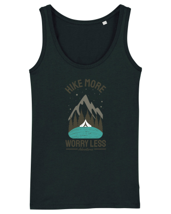 Hike More Worry Less Black