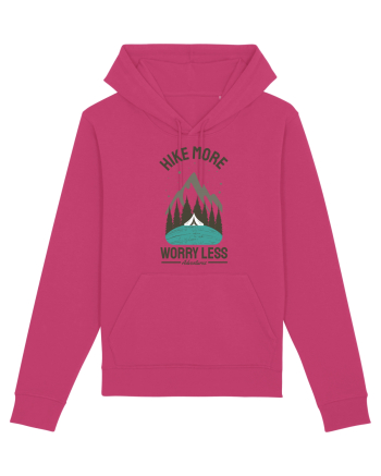 Hike More Worry Less Raspberry