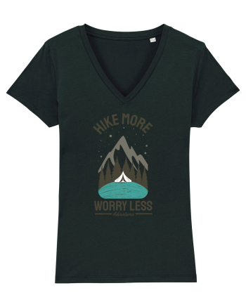 Hike More Worry Less Black