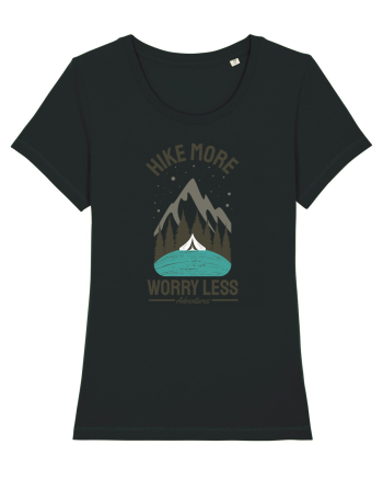 Hike More Worry Less Black