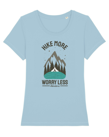 Hike More Worry Less Sky Blue