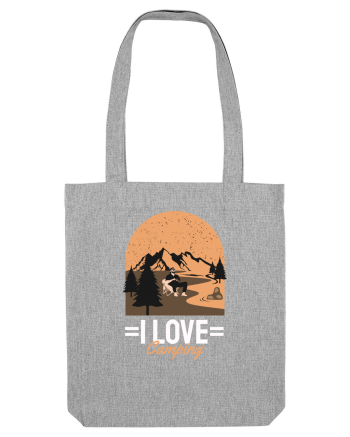 I love Camping Heather Grey