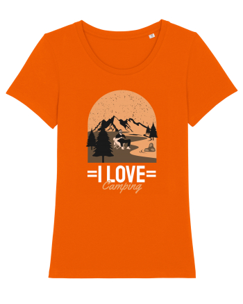 I love Camping Bright Orange