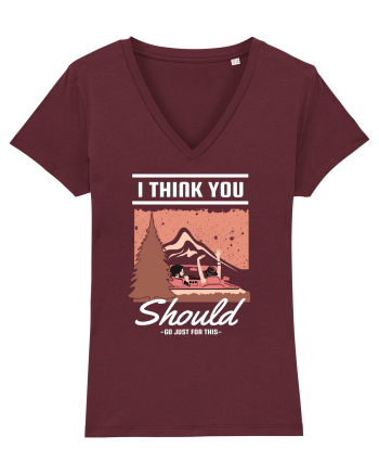 I Think You Should Go Just For This Burgundy