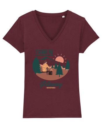 I Want to Getaway Burgundy