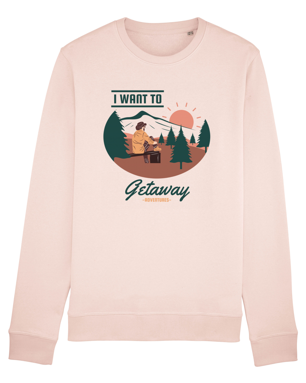 Bluză mânecă lungă Unisex Rise Candy Pink
