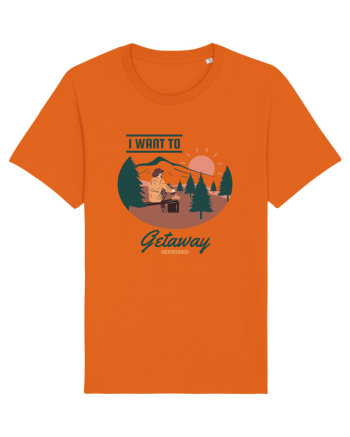 I Want to Getaway Bright Orange