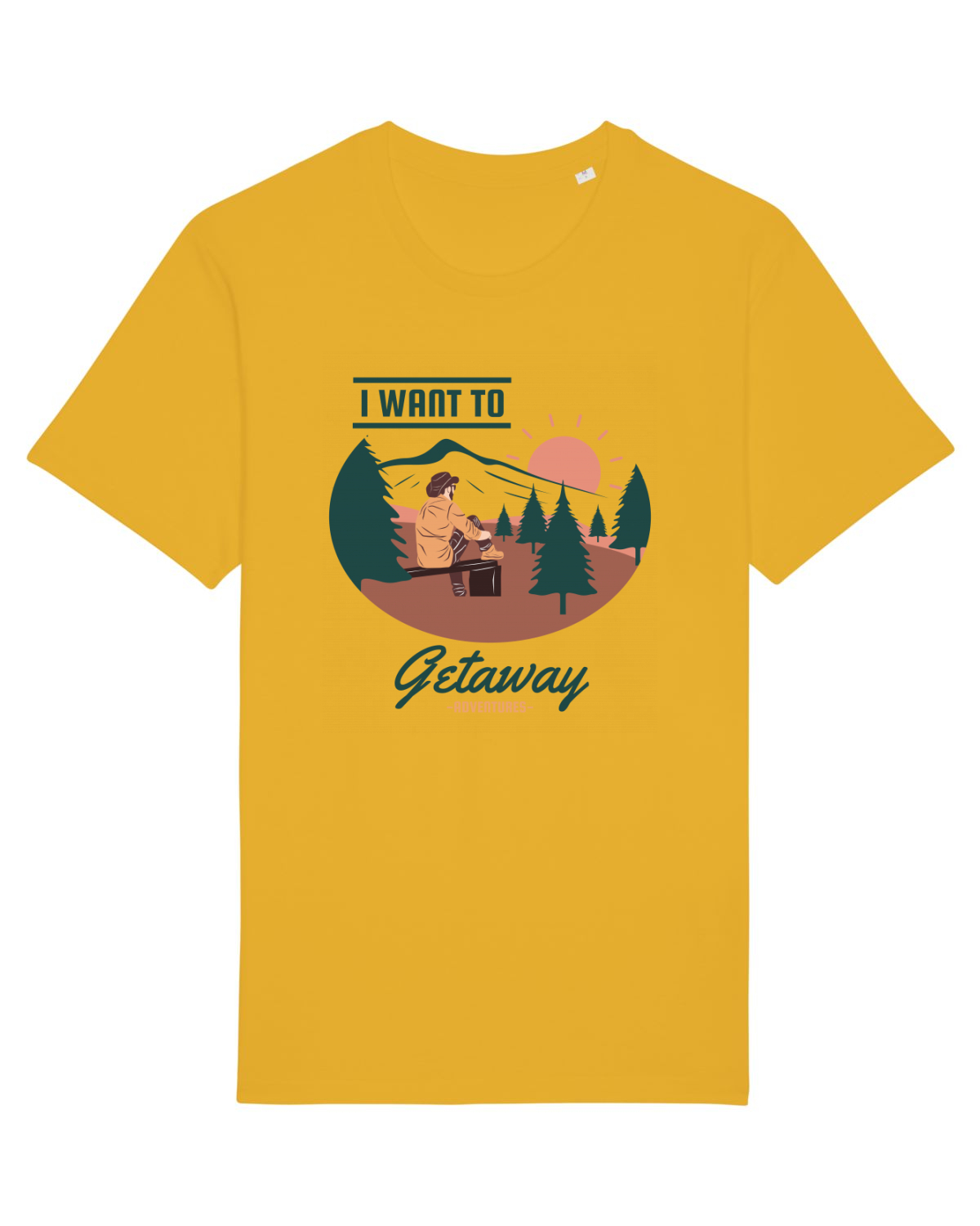Tricou mânecă scurtă Unisex Rocker Spectra Yellow