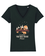 If You Never Go Tricou mânecă scurtă guler V Damă Evoker