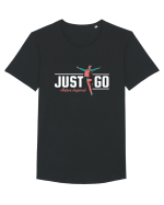 Just Go Tricou mânecă scurtă guler larg Bărbat Skater