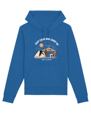 Keep Calm and Camp On Royal Blue