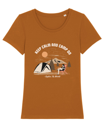 Keep Calm and Camp On Roasted Orange
